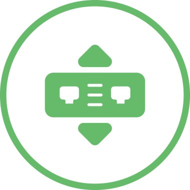 Ağ Köprüsü Web simgesi vektör çizimi