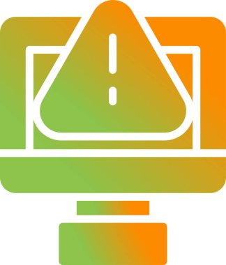 Bilgisayar simgesinin vektör illüstrasyonu