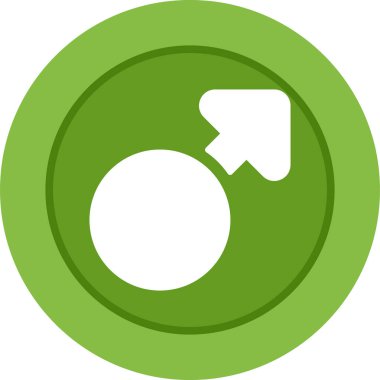 Düz biçimli ok işareti çember simgesi