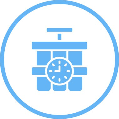 Saat. Web simgesi basit illüstrasyon