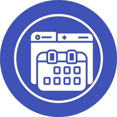 vektör Takvimi Simgesi illüstrasyonu