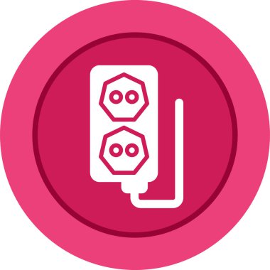 soket ağ simgesi vektör illüstrasyonu