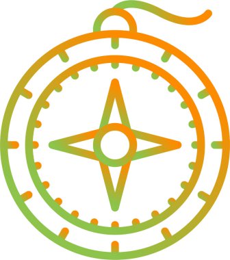 pusula simgesi web basit illüstrasyon