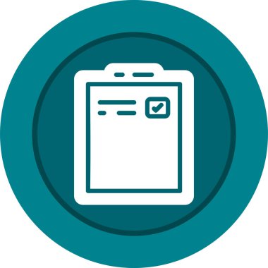 belge simgesi, vektör illüstrasyonu