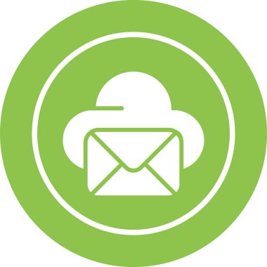 Bulut e- posta simgesi - taslak biçimi