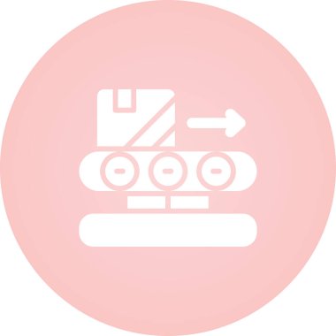 Bir kamyon simgesinin vektör çizimi