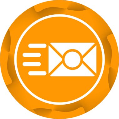 Çizgi film simgesinin dairesel etiketi