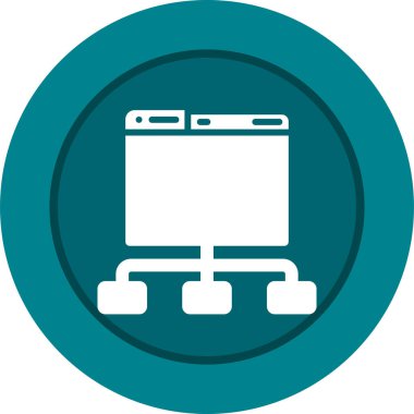 Modern b 'nin vektör illüstrasyonu eksik simgesi