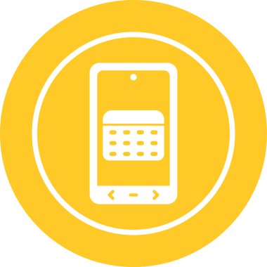 Telefon simgesi vektör illüstrasyonu