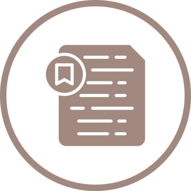 Belge. Web simgesi basit illüstrasyon