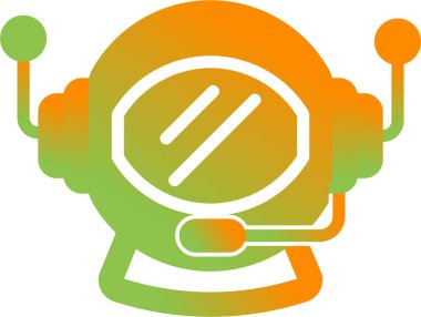 Robot simgesinin vektör illüstrasyonu