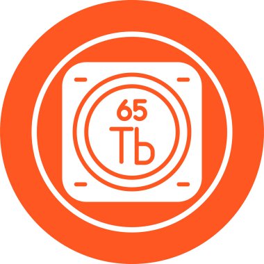 Kimyasal Element Web simgesi vektör çizimi