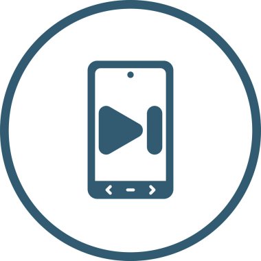 kolayca düzenlenebilen veya düzenlenebilen mobil oyuncu izole edilmiş vektör simgesi