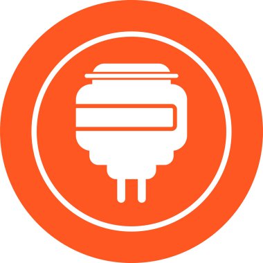 Benzersiz elektrikli ısıtıcı vektör sembol