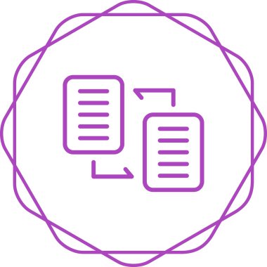 Belge. Web simgesi basit tasarım