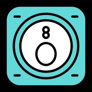 Oksijen kimyasal element simgesi, basit satır biçimi