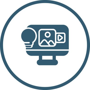 seo modern simgesinin vektör illüstrasyonu