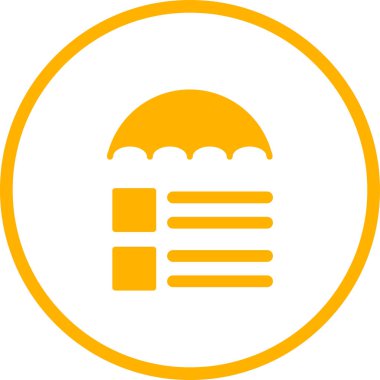 Risk Yönetimi web simgesi vektör çizimi