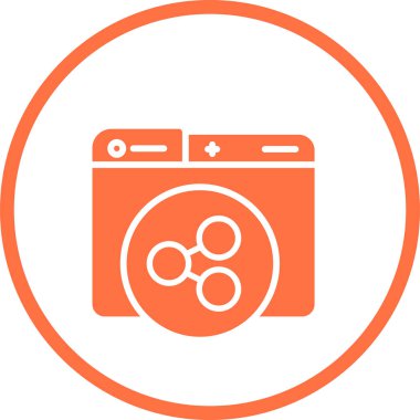 çamaşır makinesi dairesel simgesi