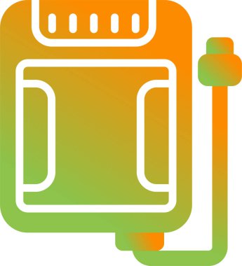 Gaz. Web simgesi basit illüstrasyon