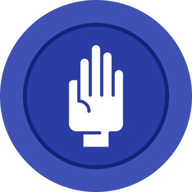 Kes şunu. Web simgesi basit illüstrasyon