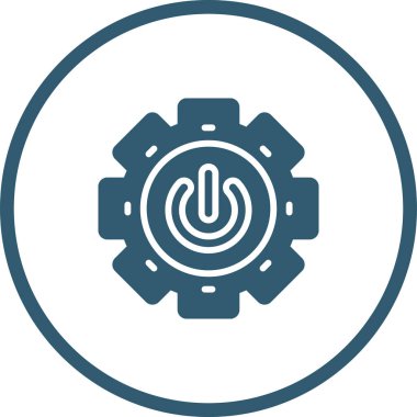 Modern bir Güç Düğmesi simgesinin vektör çizimi 