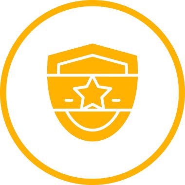 Web simgesi, vektör çizim kalkan 