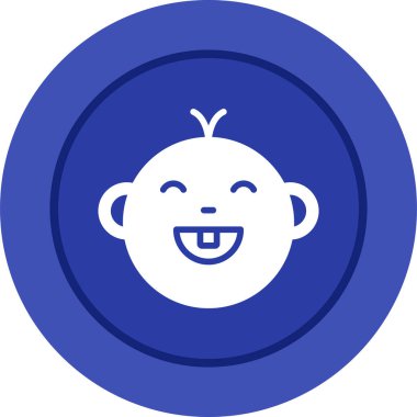 Mutlu yüz simgesi, vektör çizimi