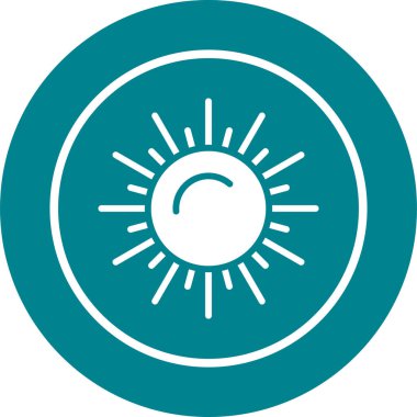 Yuvarlak bir simgenin vektör illüstrasyonu