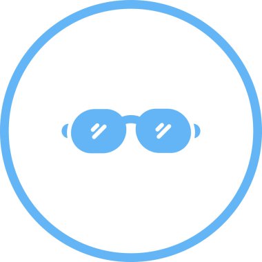 Gözlük ikonu. Basit tasarım