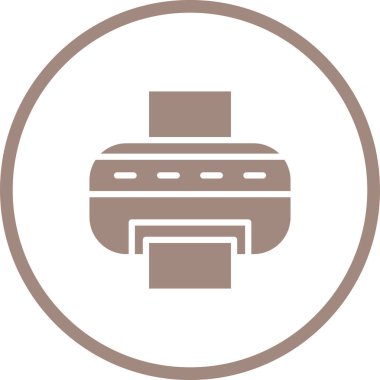 Yazıcı simgesi basit örnek