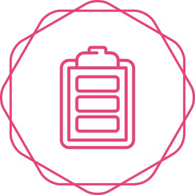 Pil. Web simgesi basit illüstrasyon