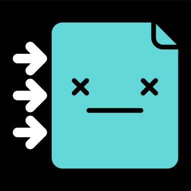 belge simgesi, vektör illüstrasyonu