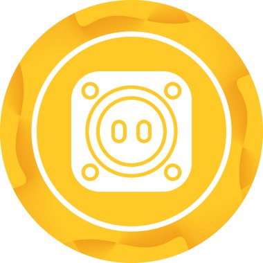 soket ağ simgesi vektör illüstrasyonu