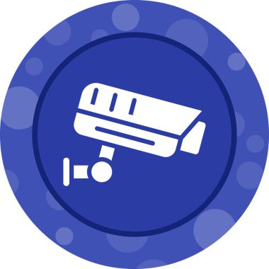 ccTV kamera simgesinin vektör illüstrasyonu