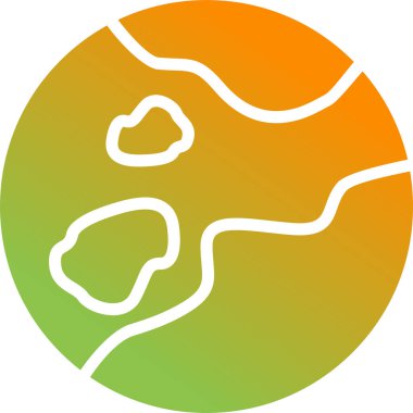 güzel manzara vektör simgesi