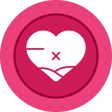 aşk vektör simgesi modern basit illüstrasyon