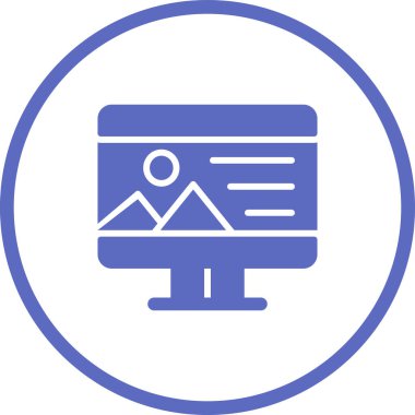 Web tasarım vektör çizgisi simgesi