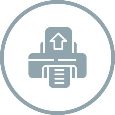 Yazıcı simgesi basit örnek