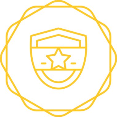 Web simgesi, vektör çizim kalkan 