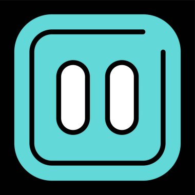 Modern eğitim ikonunun vektör illüstrasyonu