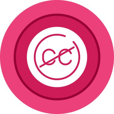 Yuvarlak bir simgenin vektör illüstrasyonu