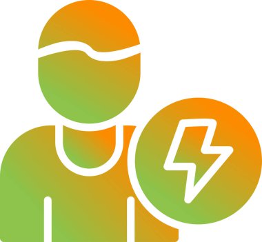 Bir erkek simgesinin vektör illüstrasyonu