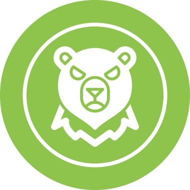 hayvan ayı simge vektör çizim