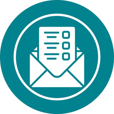 E-posta. Web simgesi basit illüstrasyon