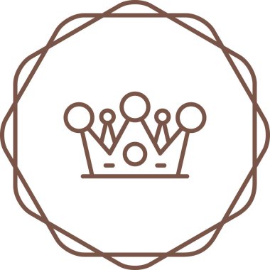 Kalkan simgesi vektör illüstrasyon tasarımlı taç