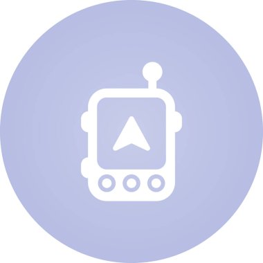 Modern b 'nin vektör çizimi robot simgesinden yoksun