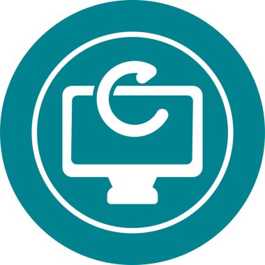 Moda biçimi izole edilmiş arkaplanda bilgisayar izleme simgesi