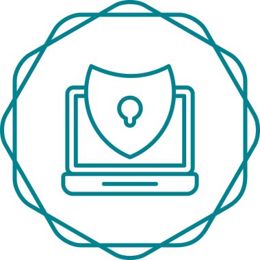 İnternet güvenlik simgesi basit