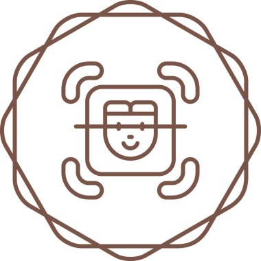 Modern simgenin vektör illüstrasyon tasarımı